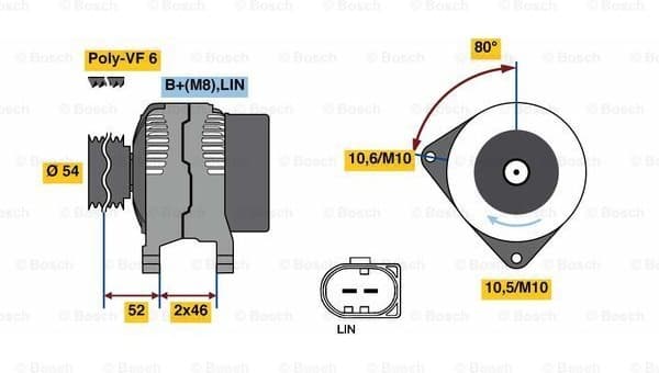 Alternator 0986081190