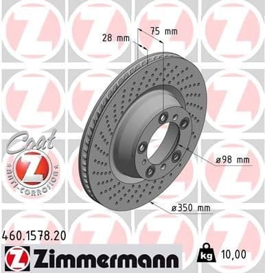 Brake Disc COAT Z 460.1578.20
