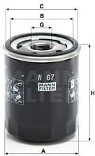 Oil Filter W67