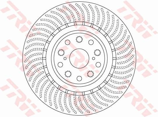 Brake Disc TRW SINGLE DF6489S