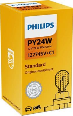 Lemputė PHILIPS PY24W SilverVision 12V - 12274SV+C1