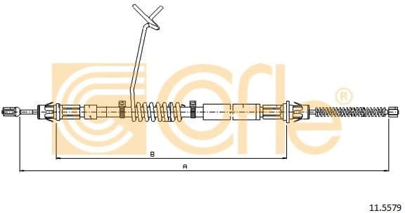 Cable Pull, parking brake 11.5579