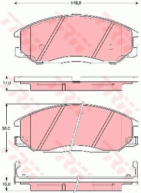 Brake Pad Set, disc brake GDB3257
