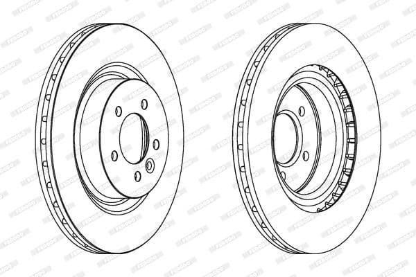Brake disc, 1pcs FRONT, Top Quality DDF1434C-1 - image 3