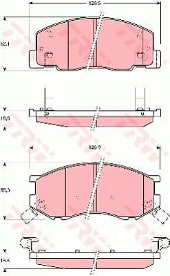 Brake Pad Set, disc brake GDB3157