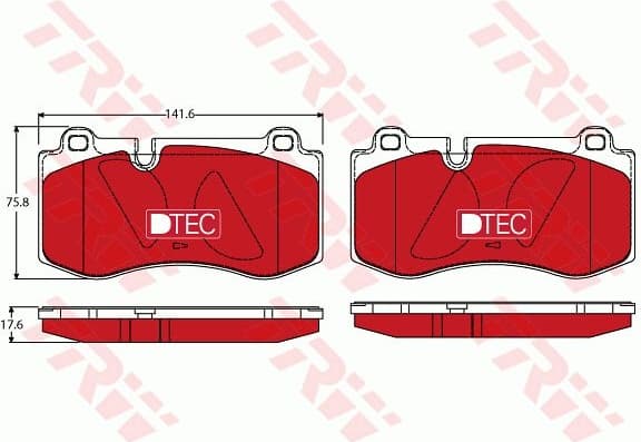 Brake Pad Set, disc brake DTEC COTEC GDB1733DTE