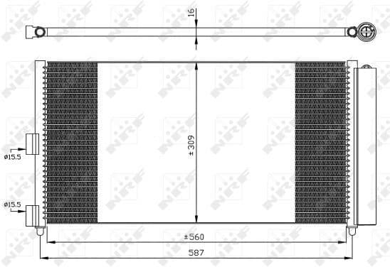 Condenser, air conditioning EASY FIT 35500
