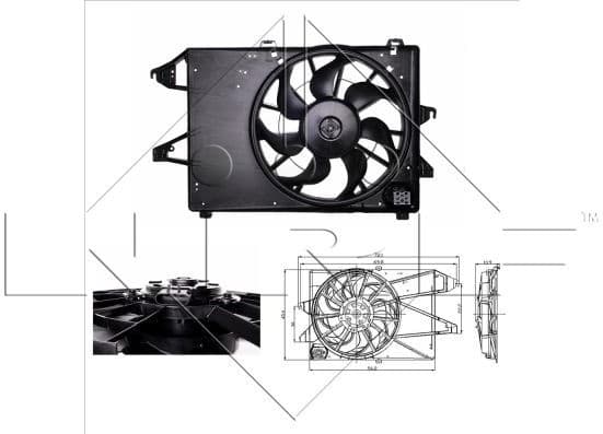 Fan, engine cooling 47005 - image 2