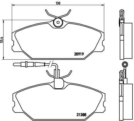 Brake Pad Set, disc brake PRIME LINE P68014