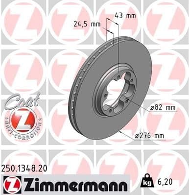 Brake Disc COAT Z 250.1348.20