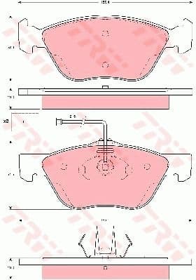 Brake Pad Set, disc brake GDB1602