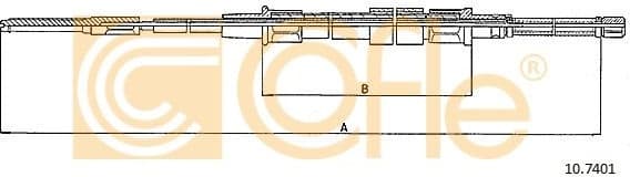 Cable Pull, parking brake 10.7401
