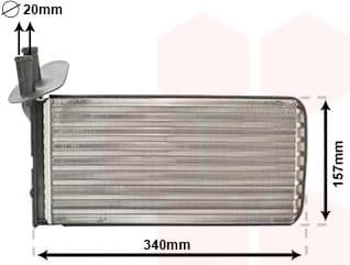 Heat Exchanger, interior heating 58006097
