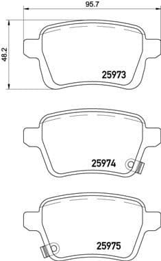 Brake Pad Set, disc brake PRIME LINE P23156