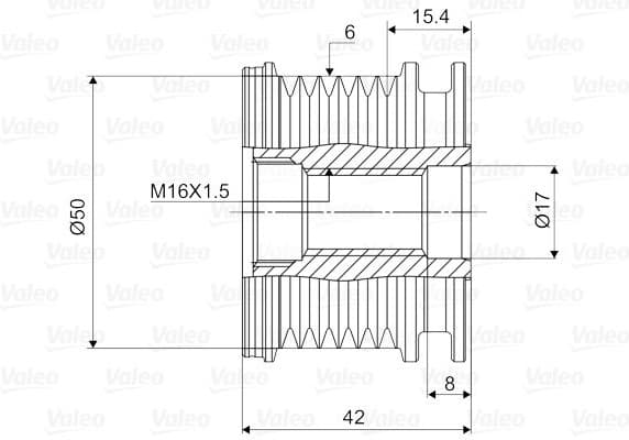 Alternator Freewheel Clutch VALEO NEW SPARE PART 588039 - image 2