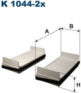 Filter, cabin air K1044-2X