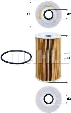 Filter oil OX128/1D