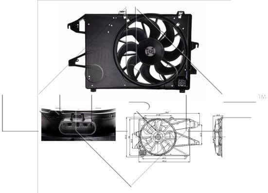 Fan, engine cooling 47004 - image 2