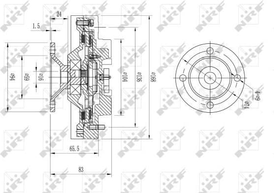 Clutch, radiator fan 49572 - image 2