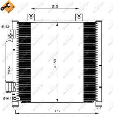 Condenser, air conditioning EASY FIT 35637