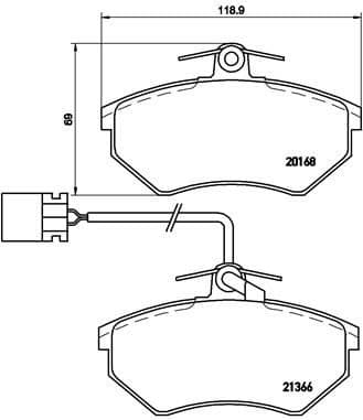 Brake Pad Set, disc brake PRIME LINE P85034