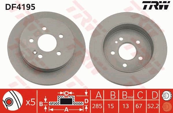 Brake Disc DF4195