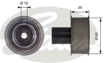 Deflection Pulley/Guide Pulley, timing belt PowerGrip™ T42136