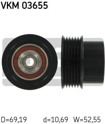 Alternator Freewheel Clutch VKM 03655