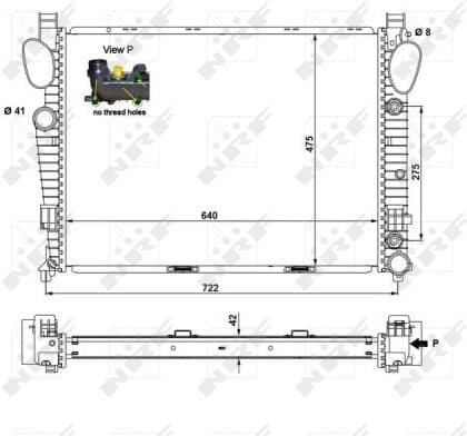 Radiator, engine cooling EASY FIT 55325