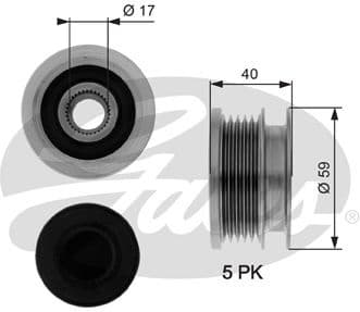 Alternator Freewheel Clutch DriveAlign™ OAP7074