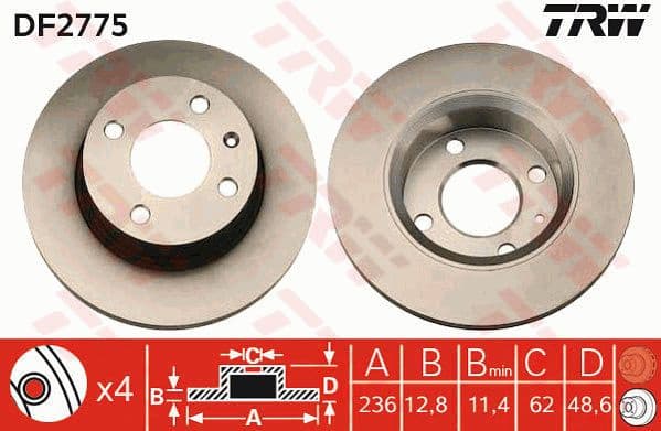 Brake Disc DF2775