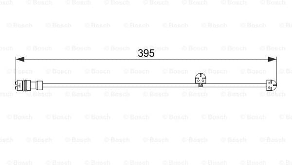Warning Contact, brake pad wear 1987474559