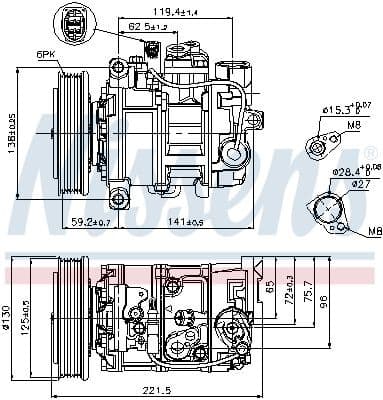 Compressor, air conditioning ** FIRST FIT ** 89236