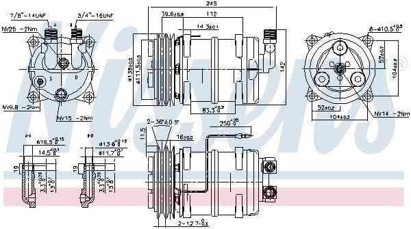 Compressor, air conditioning ** FIRST FIT ** 89321