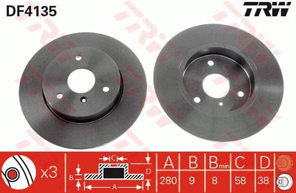 Brake Disc DF4135