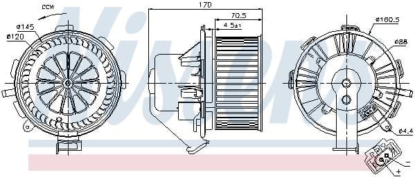 Interior Blower 87106