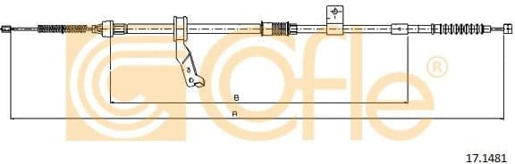 Cable Pull, parking brake 17.1481 - image 2