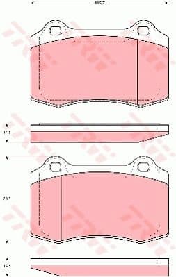 Brake Pad Set, disc brake GDB1537