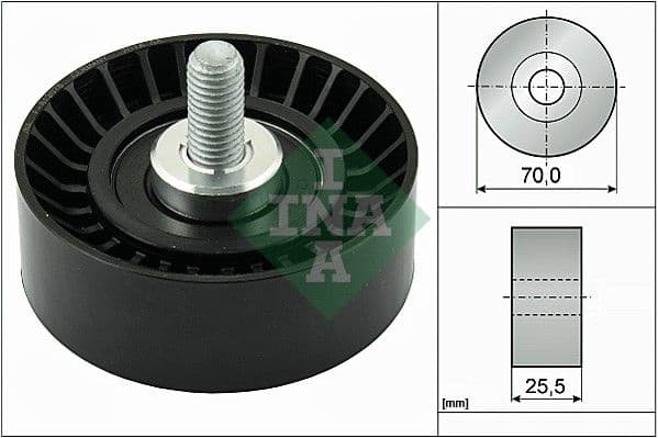 Deflection/Guide Pulley, V-ribbed belt 532054510