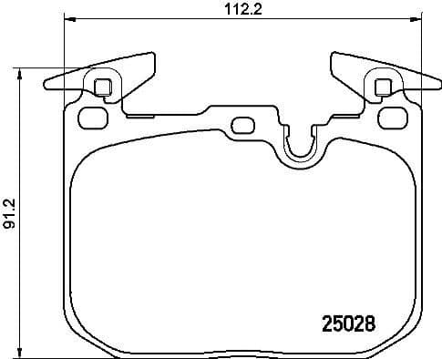 Brake pads front, Top Quality P06088