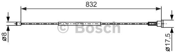 Cable Pull, parking brake 1987477661