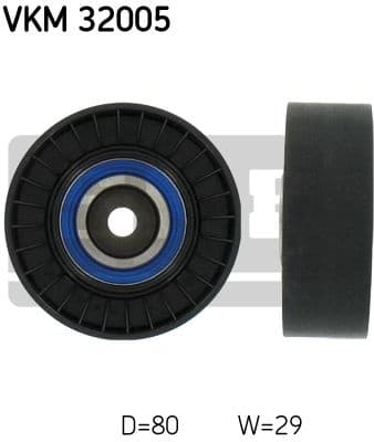 Deflection/Guide Pulley, V-ribbed belt VKM 32005