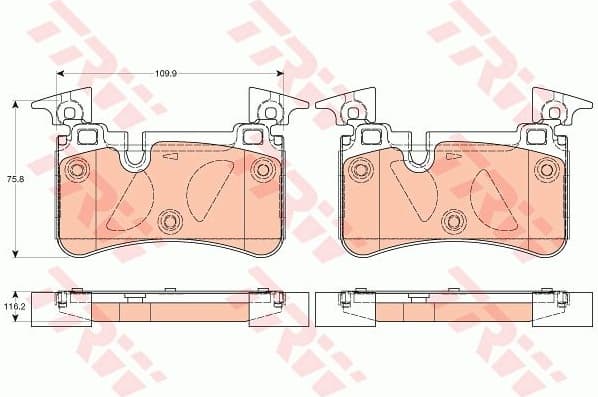 Brake Pad Set, disc brake GDB2061