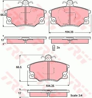 Brake Pad Set, disc brake GDB1223