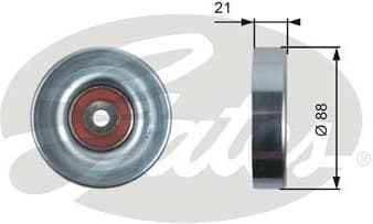 Deflection/Guide Pulley, V-ribbed belt DriveAlign™ T36395