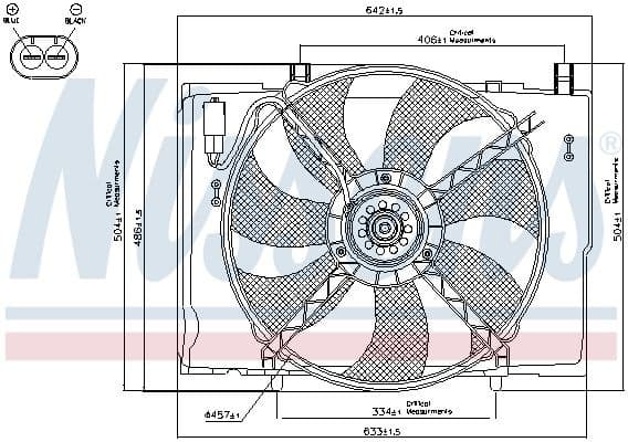 Fan, engine cooling 85290