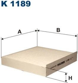 Filter, cabin air K1189