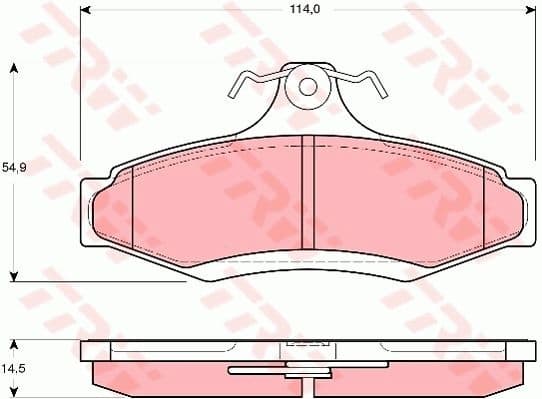 Brake Pad Set, disc brake GDB3172