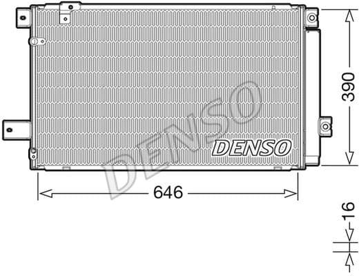 Condenser, air conditioning DCN50049