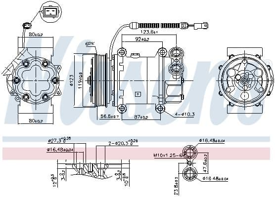 Compressor, air conditioning ** FIRST FIT ** 89339